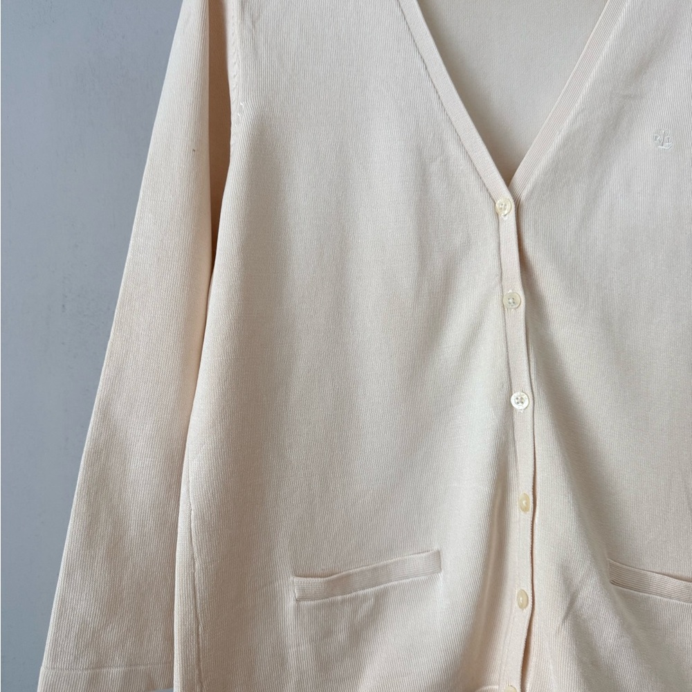 Ralph Lauren medium Cream Cardigan Sweater - Picture 3 of 5